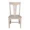 International Concepts Elle Solid Wood Splat Back Dining Chairs - Set of 2 - Unfinished CI-68P - alternate 3